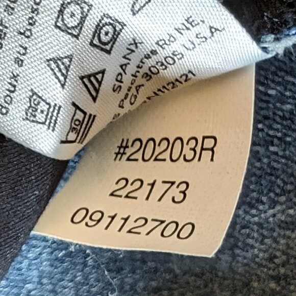SPANX Distressed Ankle Skinny Jeans 20203R Medium Wash - Picture 16 of 16